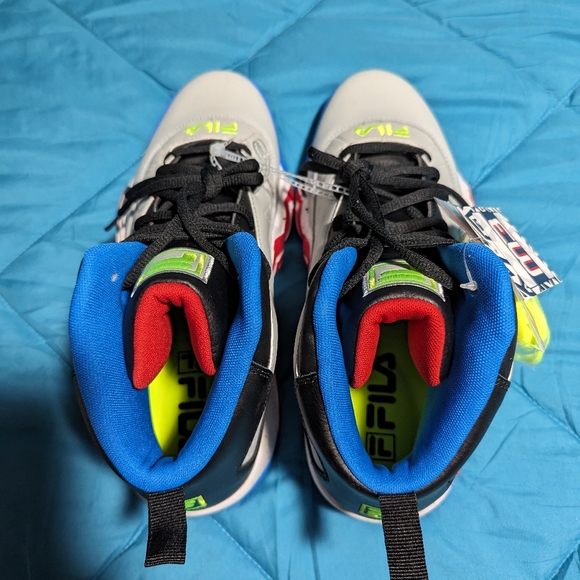 Fila MB Jamal Mashburn Grey Blue Red US men's size 11 - Picture 6 of 8